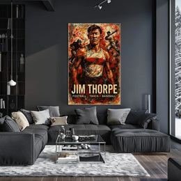 Jim Thorpe Legendary Athlete Poster