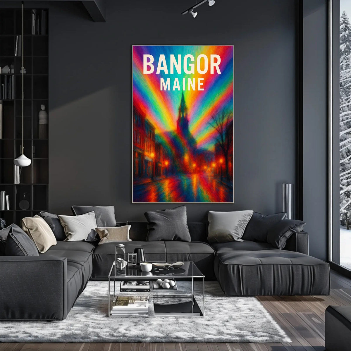 Bangor, Maine A Vibrant Impression Poster