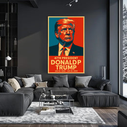 Trump Visionary Leadership Pop Art Patriotic Poster