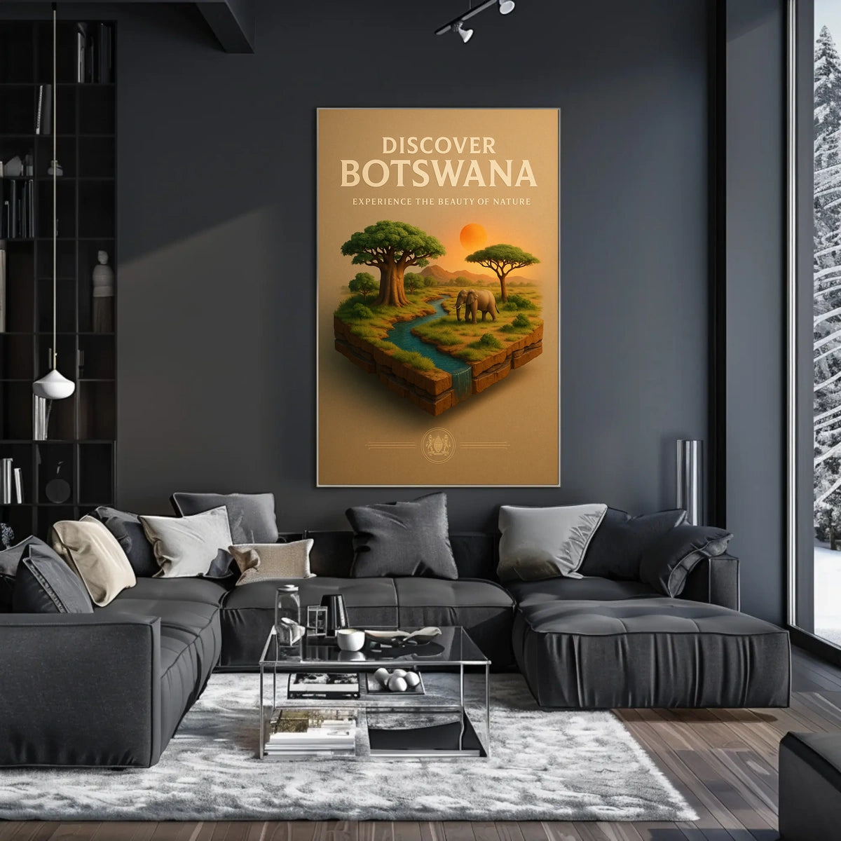 Discover Botswana Poster