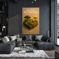 Discover Botswana Poster