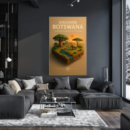 Discover Botswana Poster