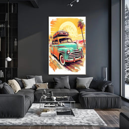 Vintage Road Trip Adventure Poster