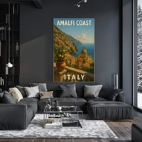 Amalfi Coast Italy Poster Wall Art Print Museum Quality
