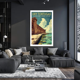 Dry Tortugas National Park Scenic Travel Poster