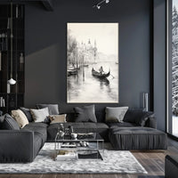 Gondola On A Venetian Canal Poster