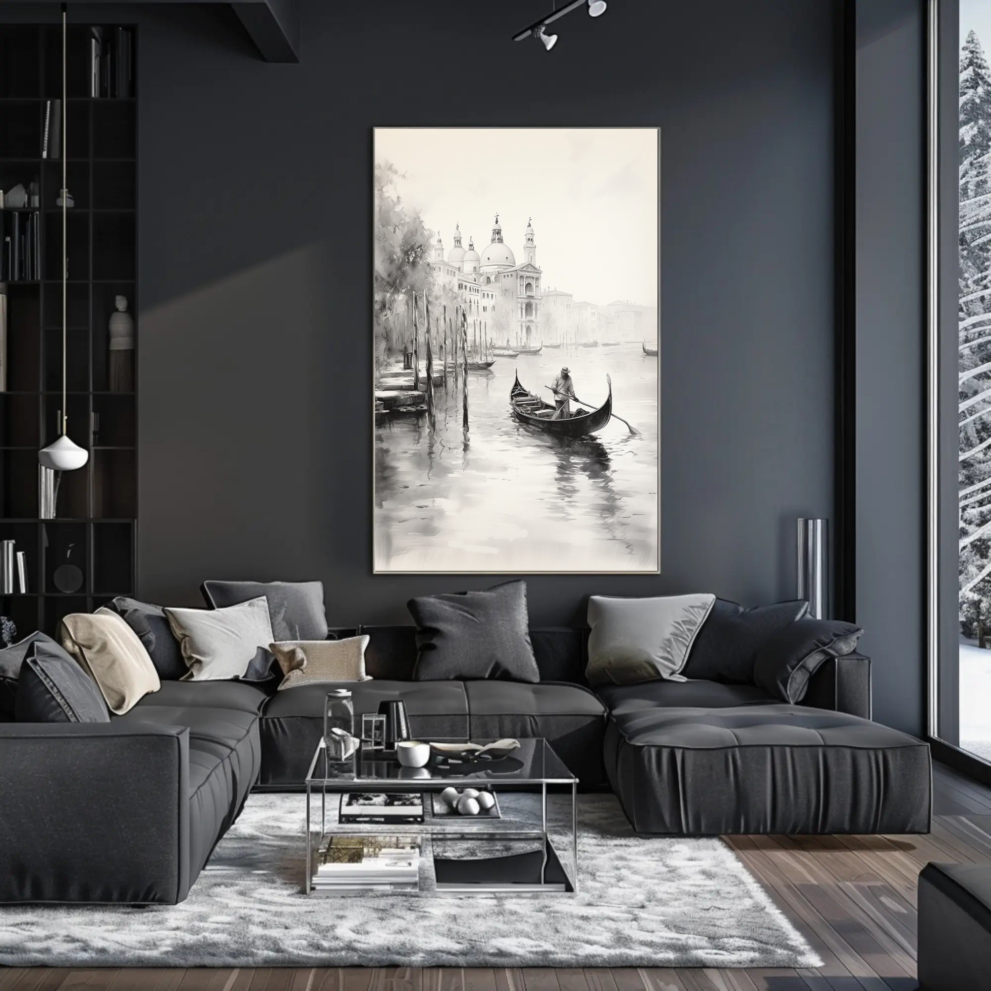 Gondola On A Venetian Canal Poster