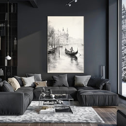 Gondola On A Venetian Canal Poster