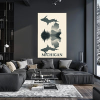 Michigan Landscape Reflection Poster