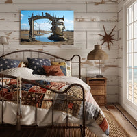 Surreal Desert Landscape Art: Abstract or Artistic Poster