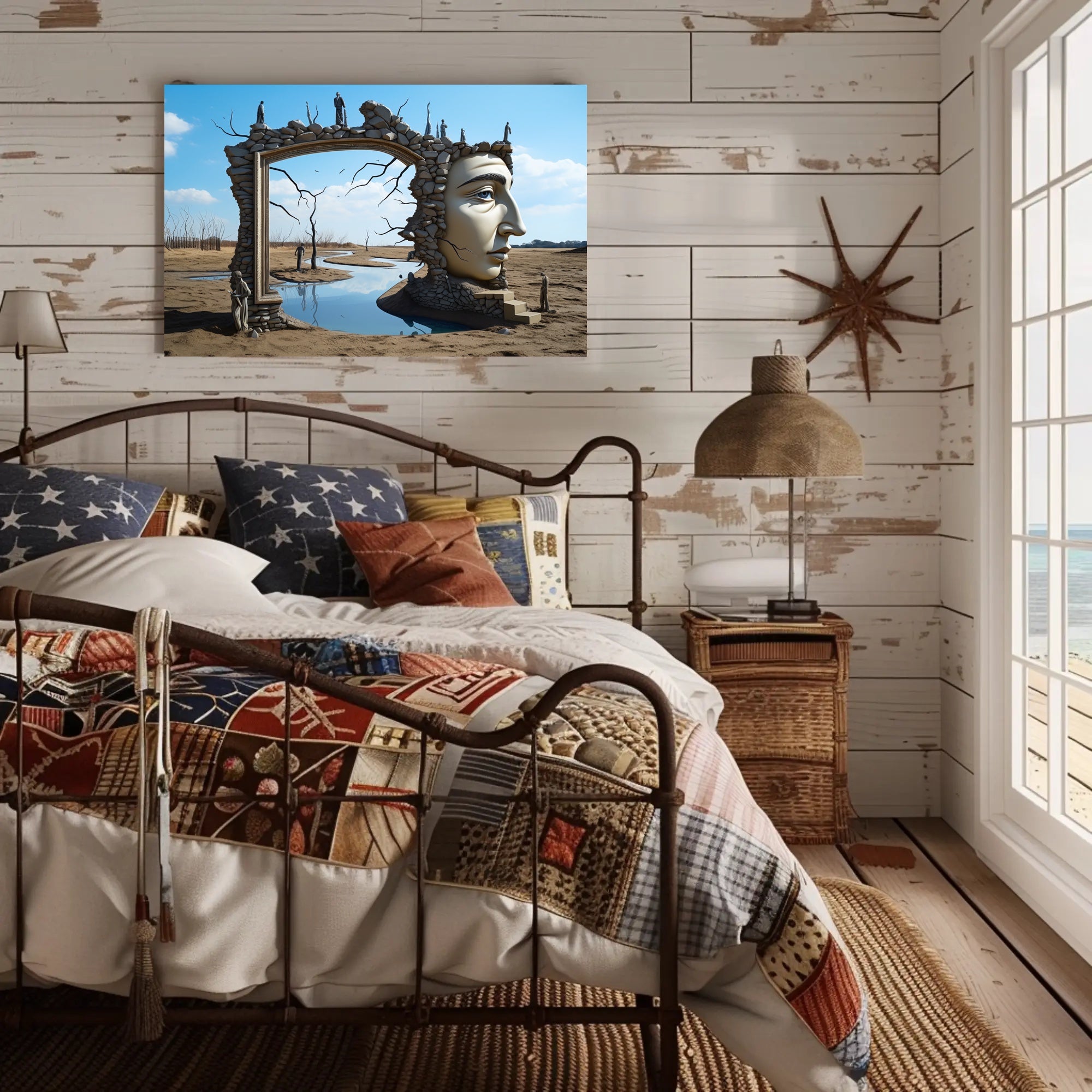 Surreal Desert Landscape Art: Abstract or Artistic Poster