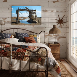 Surreal Desert Landscape Art: Abstract or Artistic Poster