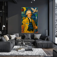 Historical Music Pop Art Poster with Modern Eclectic Vibes