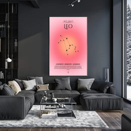 Leo Zodiac Sign Art: Inspiring Space or Astronomy Poster PosterGoat