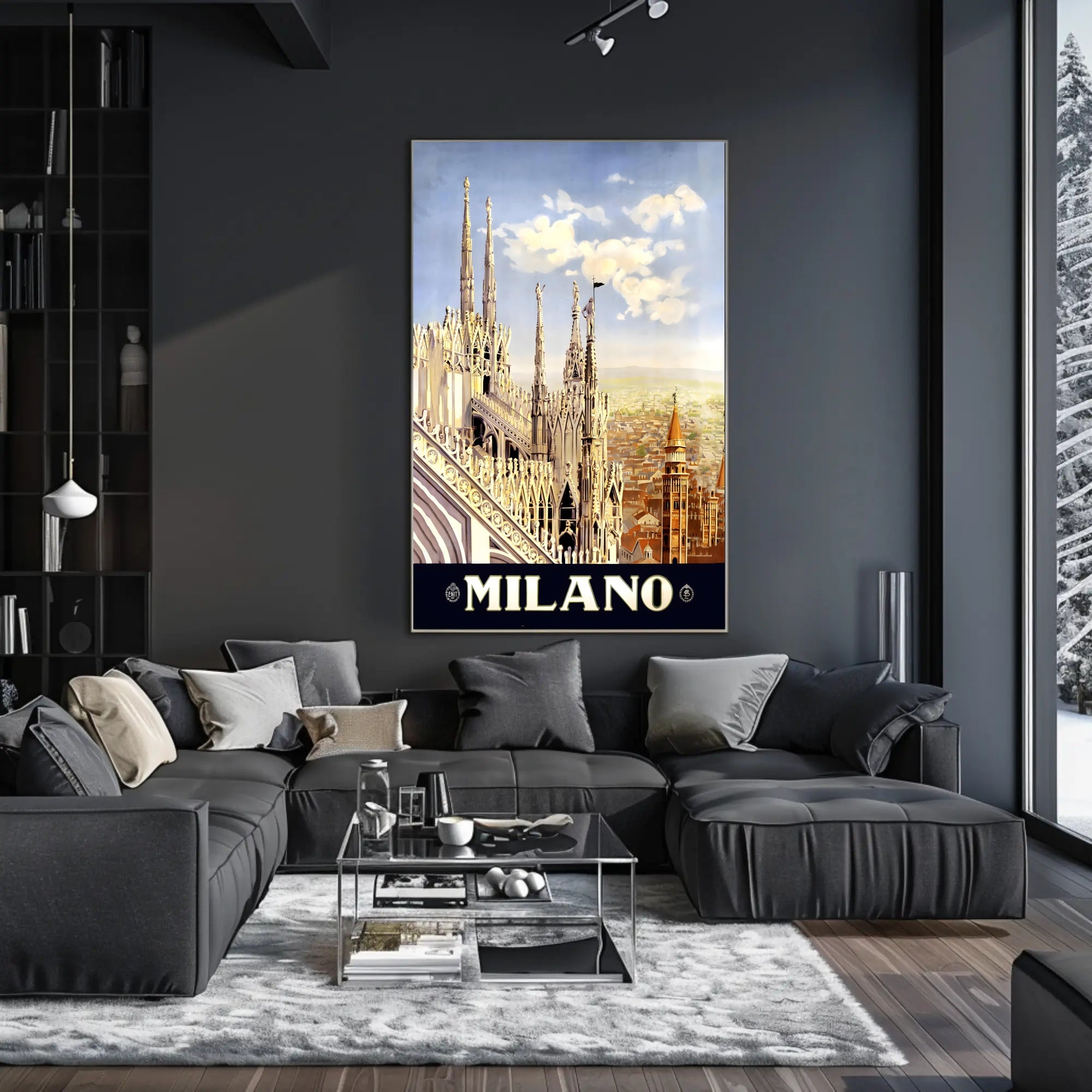 Vintage Milan Cathedral Poster