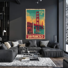 San Francisco Vintage Travel Poster