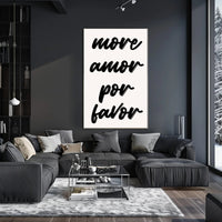 More Love Please Spanish Quote Motivational or Quote Poster PosterGoat