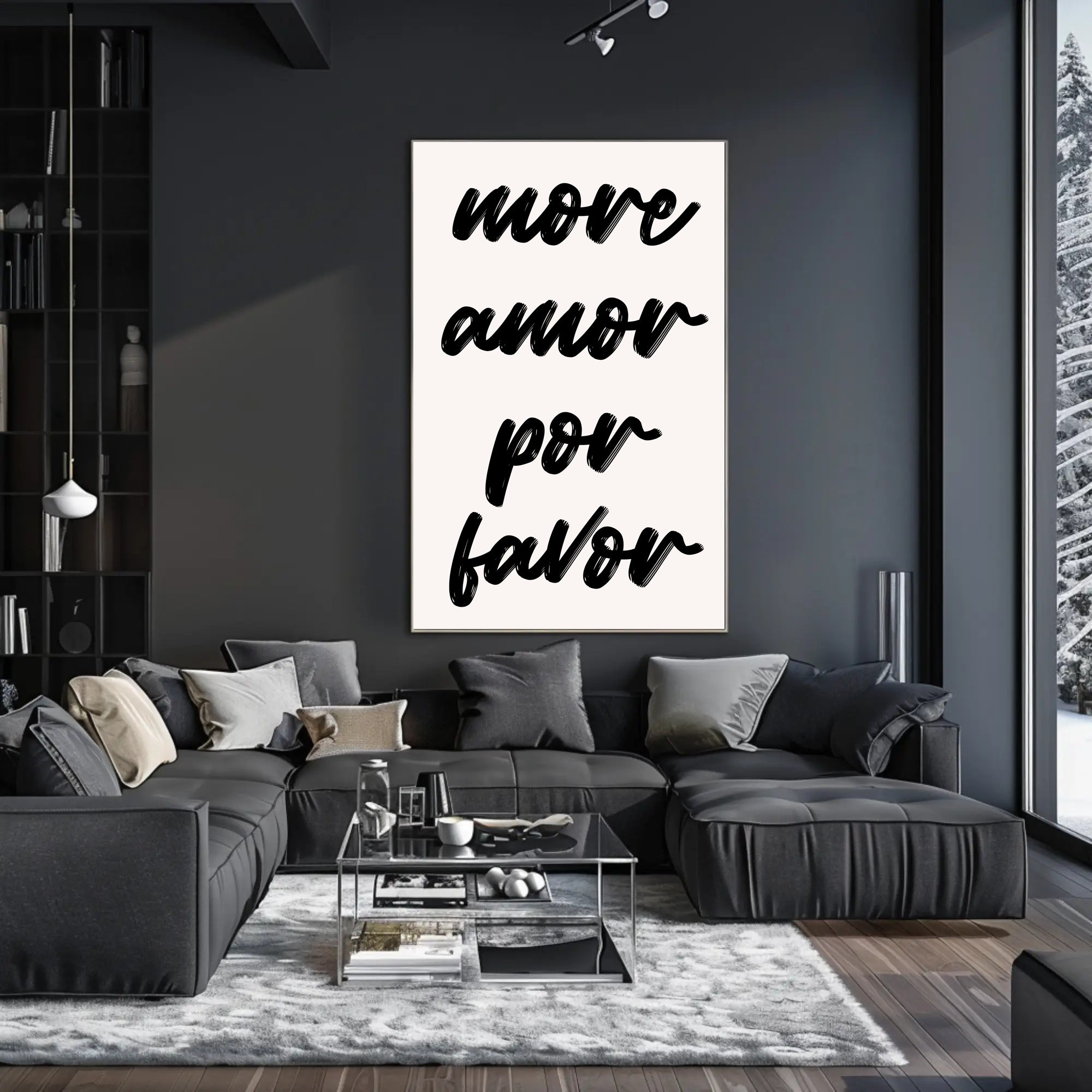 More Love Please Spanish Quote Motivational or Quote Poster PosterGoat