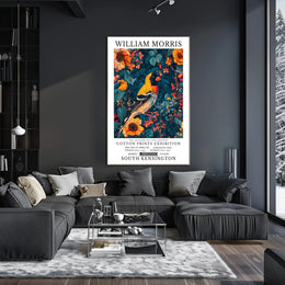 William Morris Nature-Inspired Decorative Art Exhibition Poster