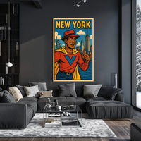Superhero In New York Poster