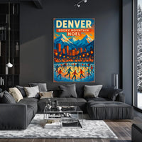 Denver Rocky Mountain Noel Poster