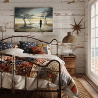 Surreal Solitude in Desert Dystopia Abstract or Artistic Poster