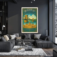Budapest The Pearl of the Danube Poster