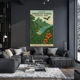 American Samoa National Park Adventure Travel Poster