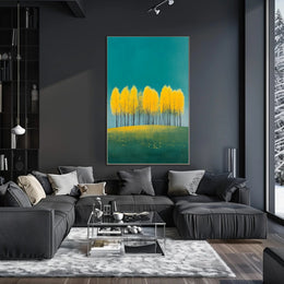 Autumn Trees Vibrant Wall Art Poster Print