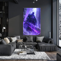 Skeletal Warrior in Epic Battle Fantasy or Mythology Poster PosterGoat