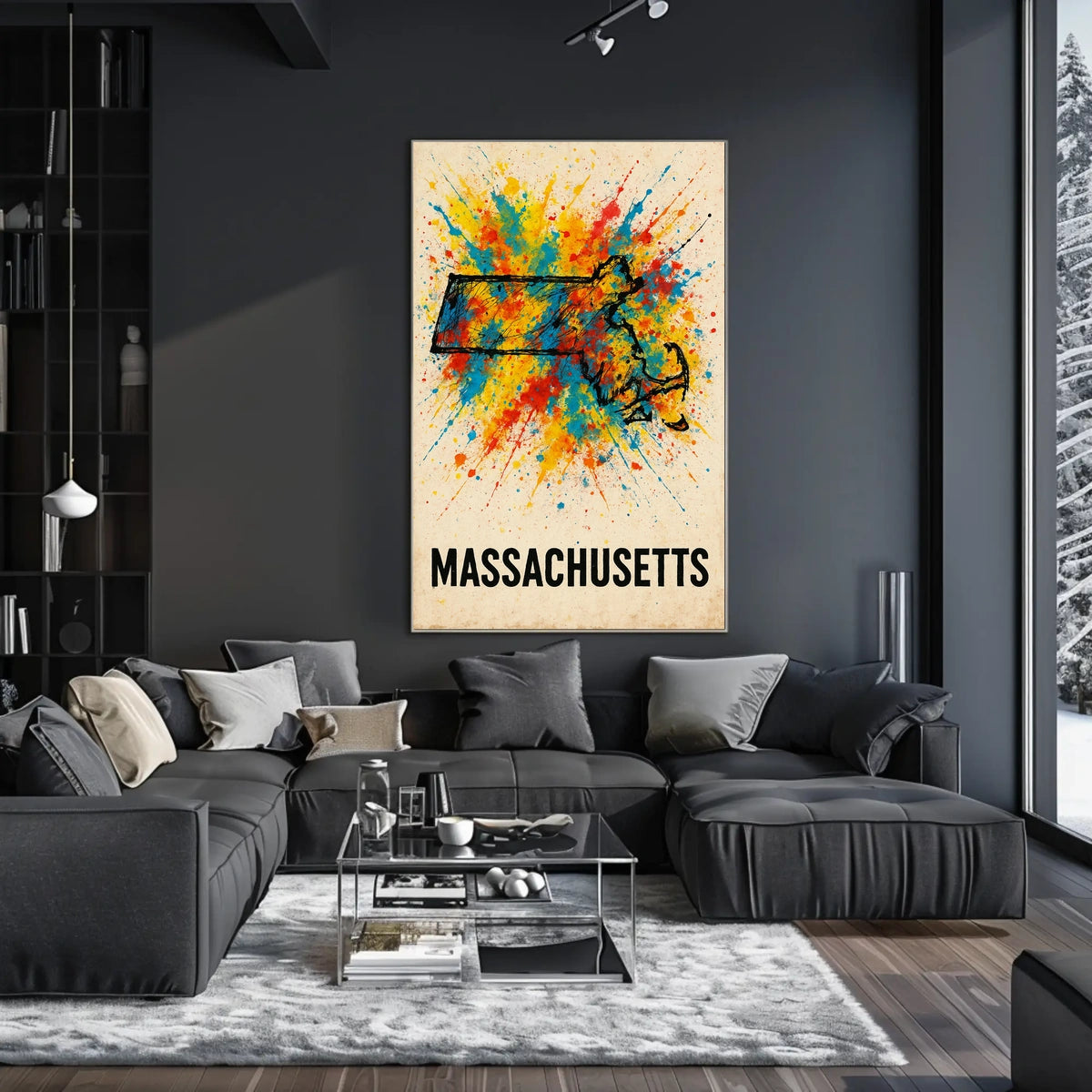 Vibrant Massachusetts Poster