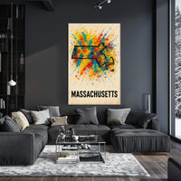 Vibrant Massachusetts Poster