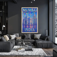 Mumbai, India Vibrant Landmarks Poster