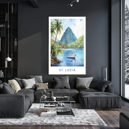 Scenic Beauty Of St. Lucia Poster