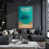 Leopard Wrasse A Vibrant Reef Poster