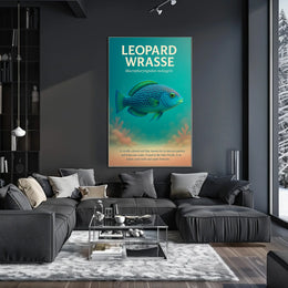 Leopard Wrasse A Vibrant Reef Poster