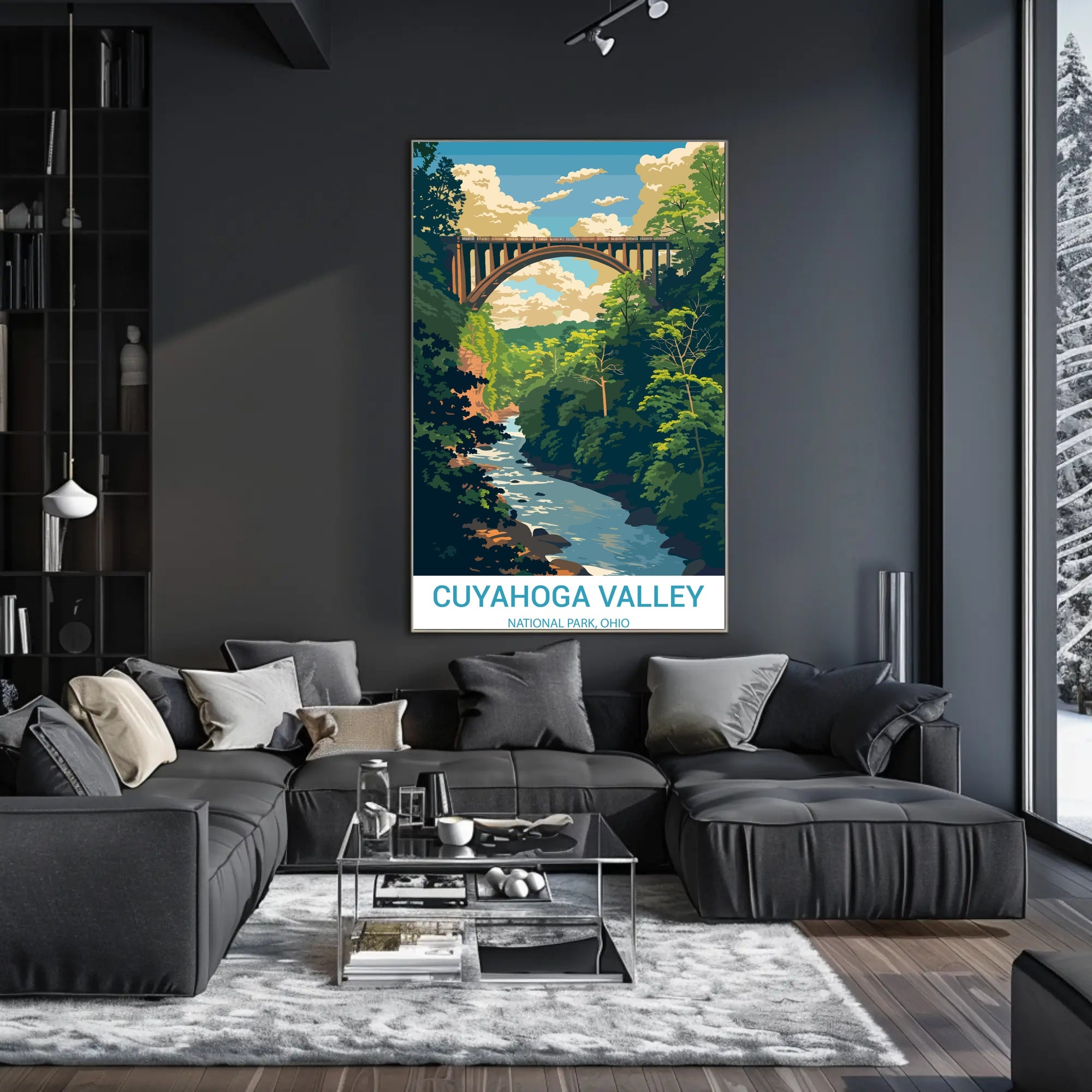 Cuyahoga Valley National Park Vintage Travel Poster