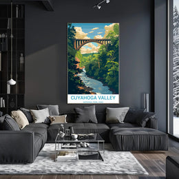 Cuyahoga Valley National Park Vintage Travel Poster