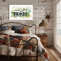 Vintage Camera in Nature Poster