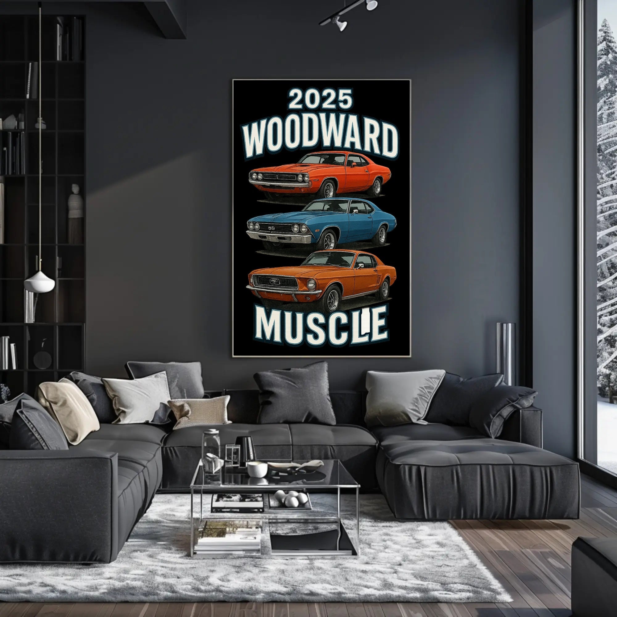 2025 Woodward Muscle Car Event Poster