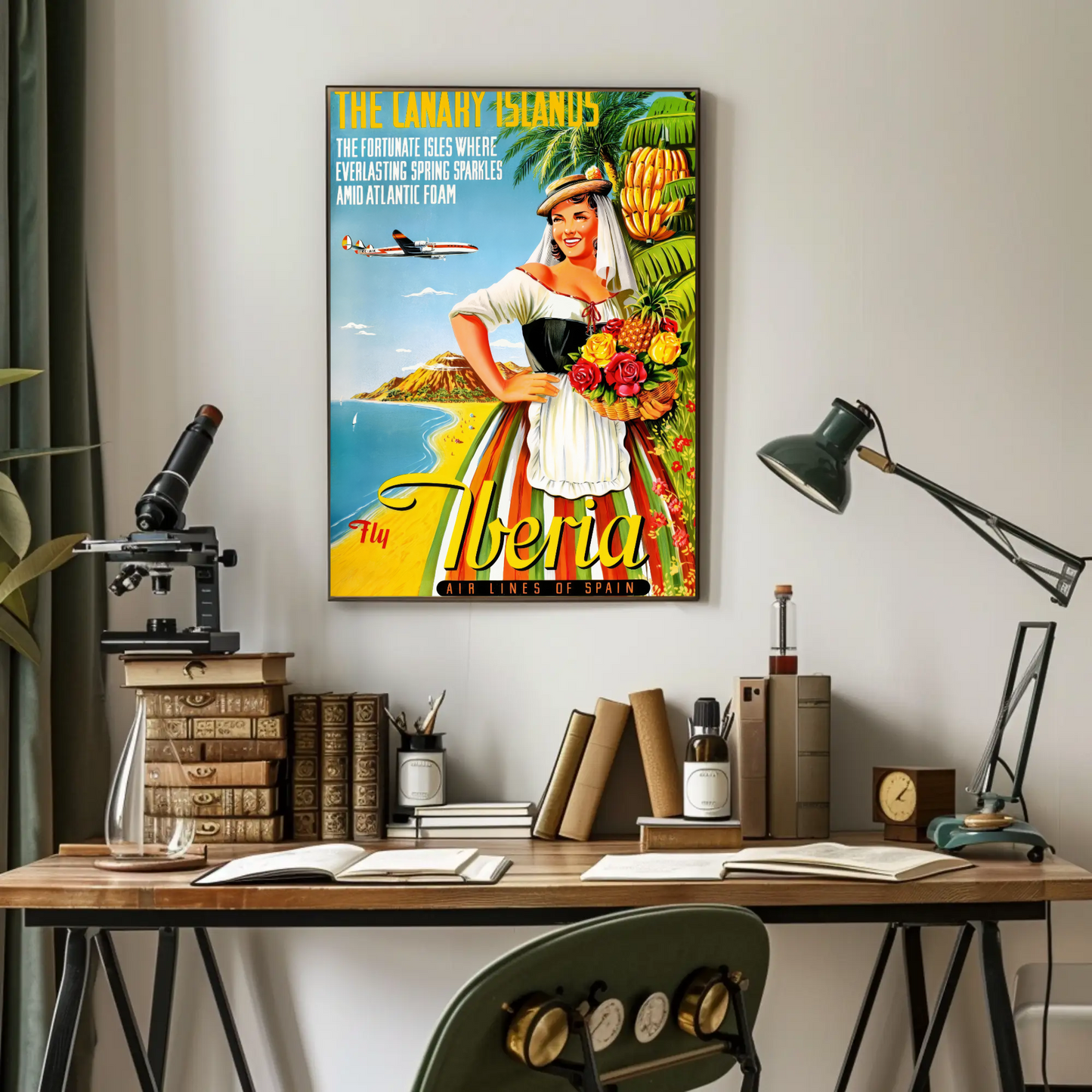Canary Islands Travel Poster