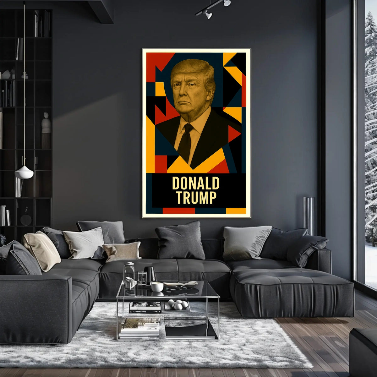 Donald Trump 47th President of the United States Abstract Pop Poster