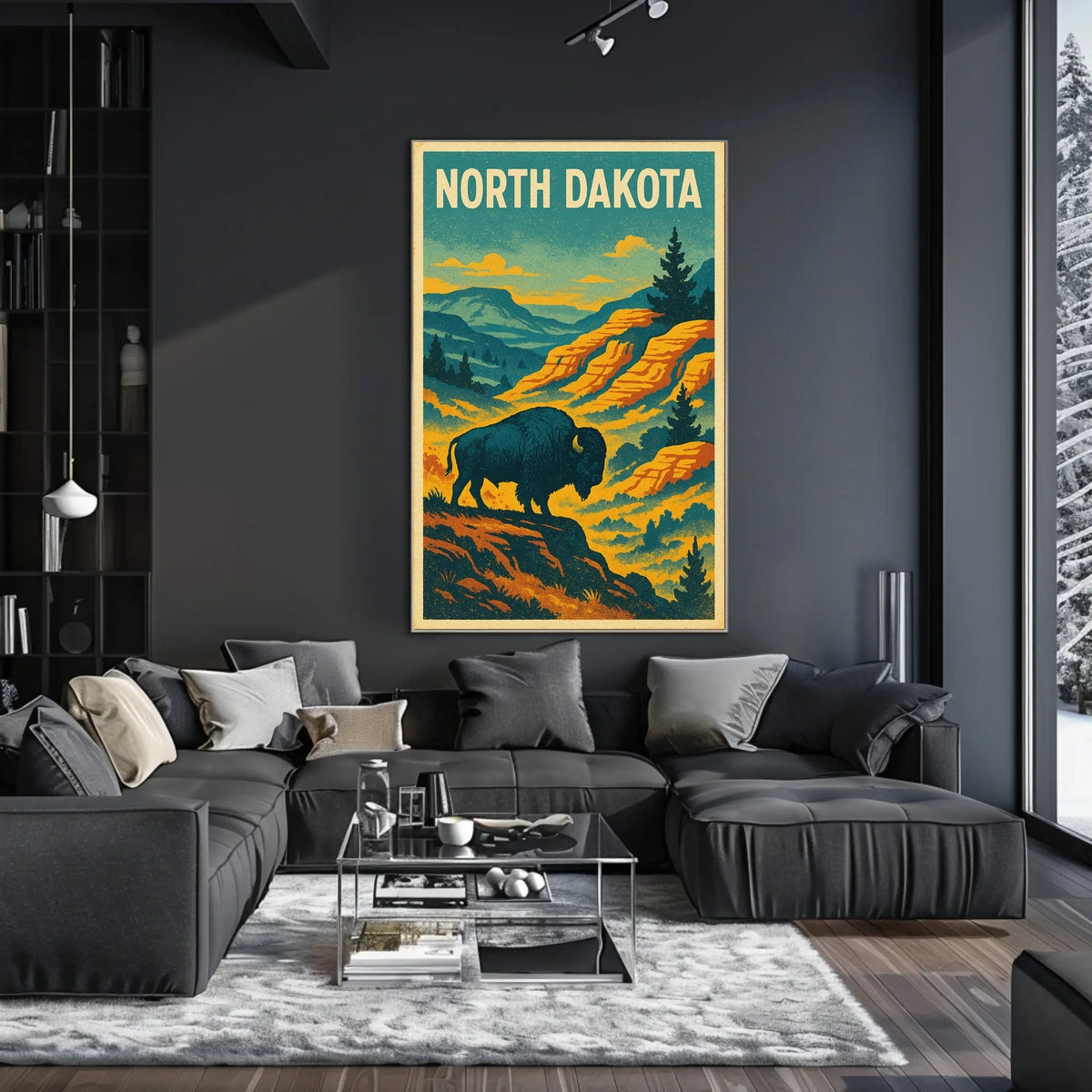 North Dakota Wilderness Poster