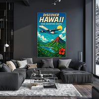 Discover Hawaii Travel Poster Art Print PosterGoat