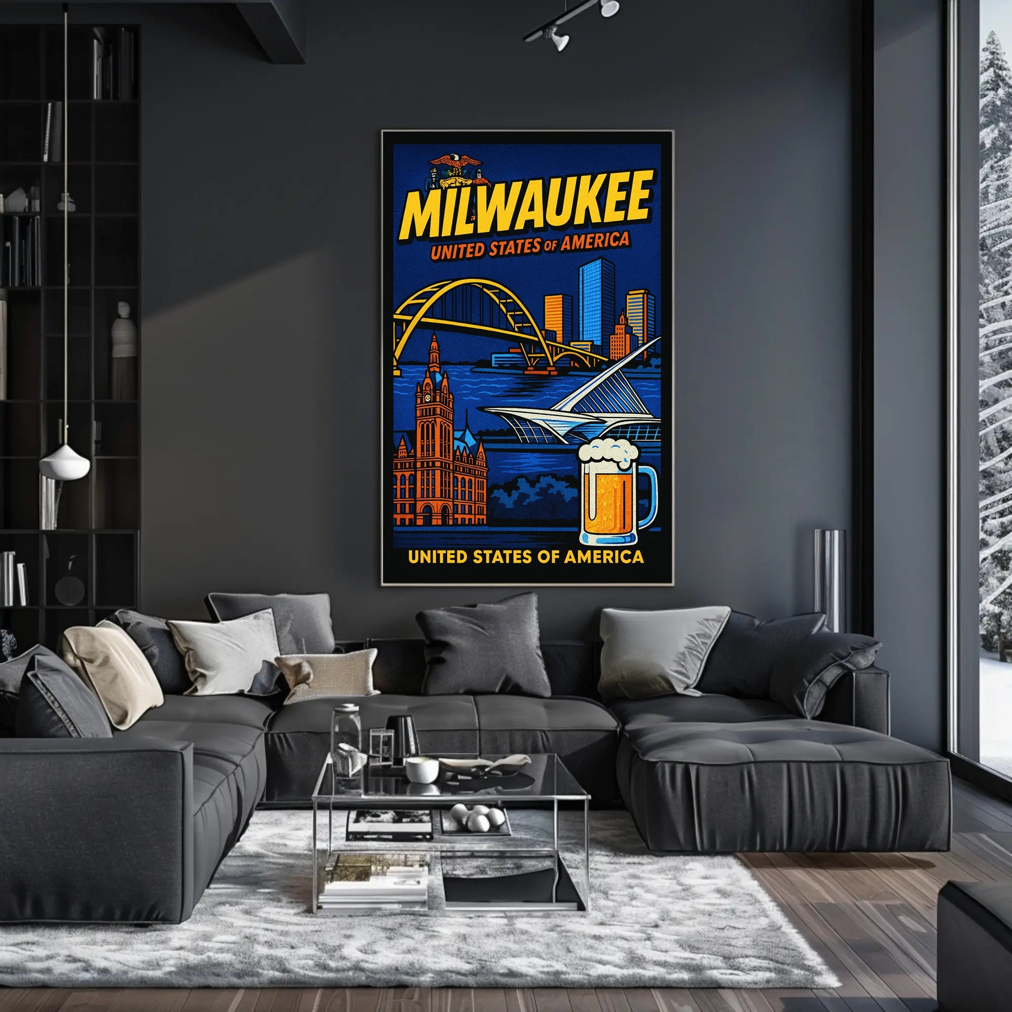 Milwaukee Landmarks Poster PosterGoat
