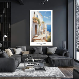Formentera's Coastal Charm Poster PosterGoat