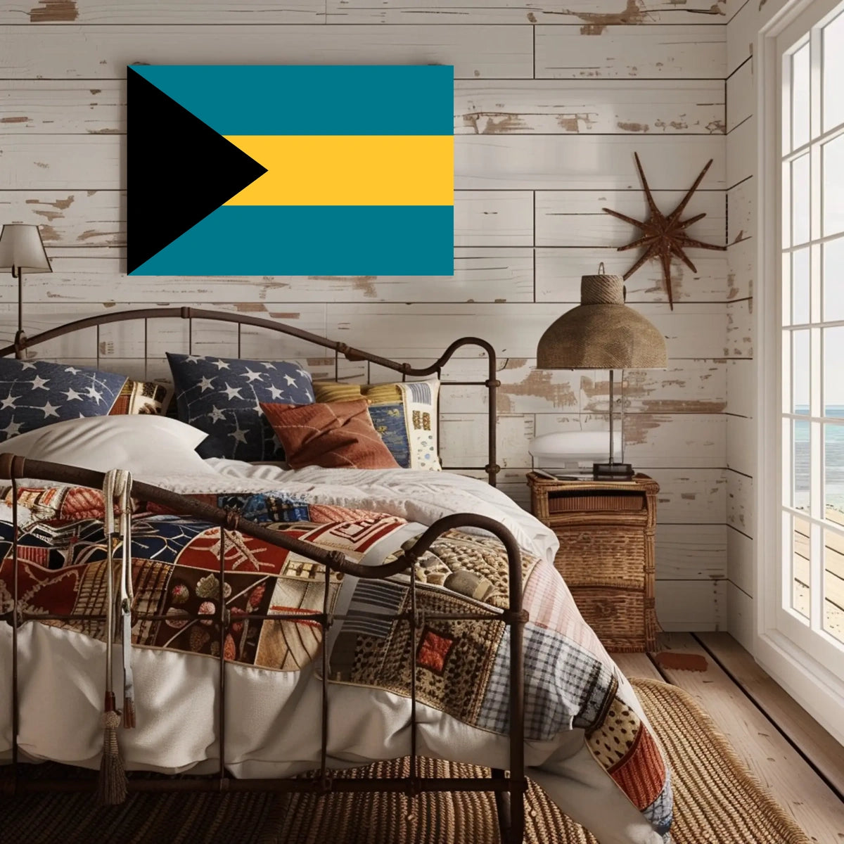 Bahamas Flag Poster