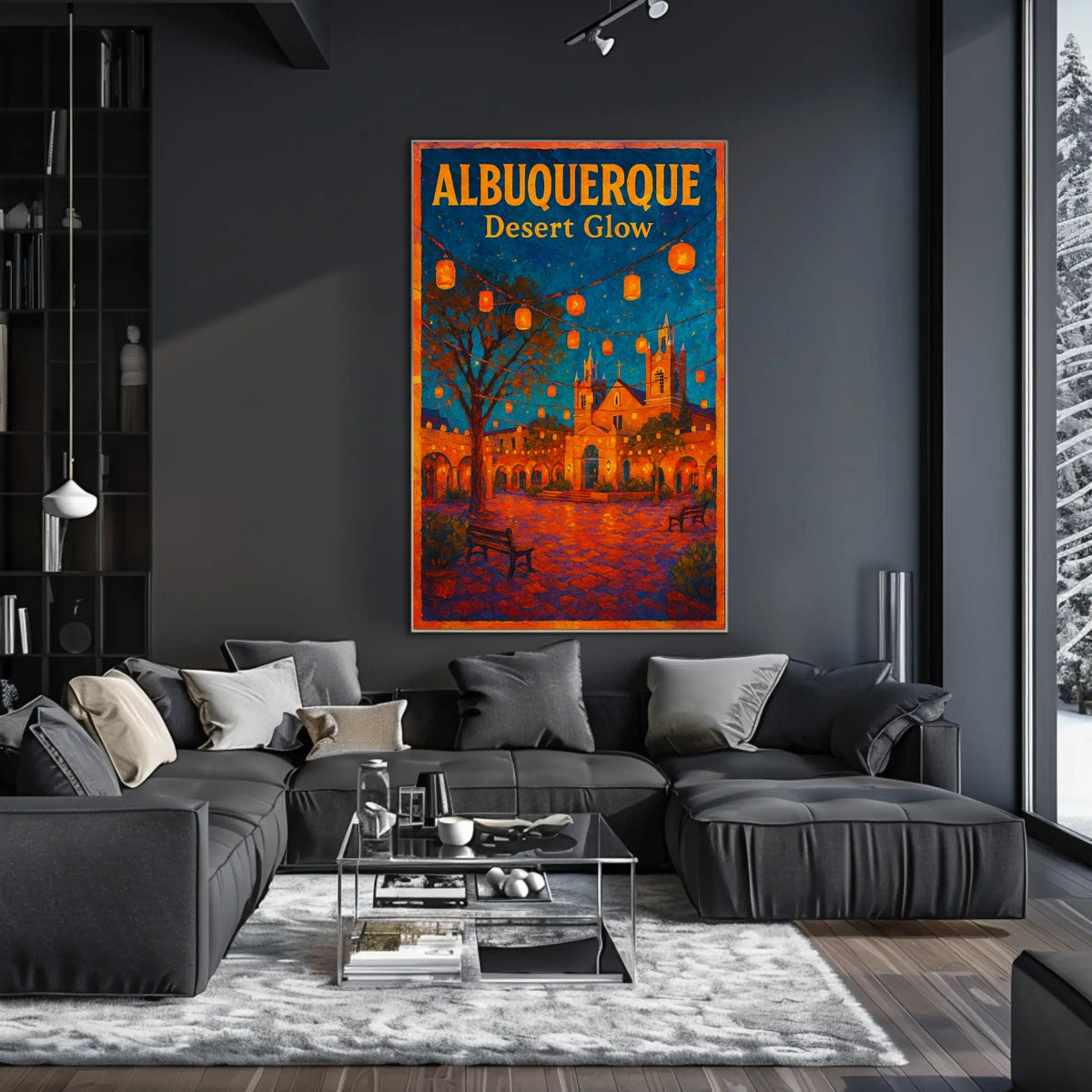 Albuquerque Desert Glow Poster