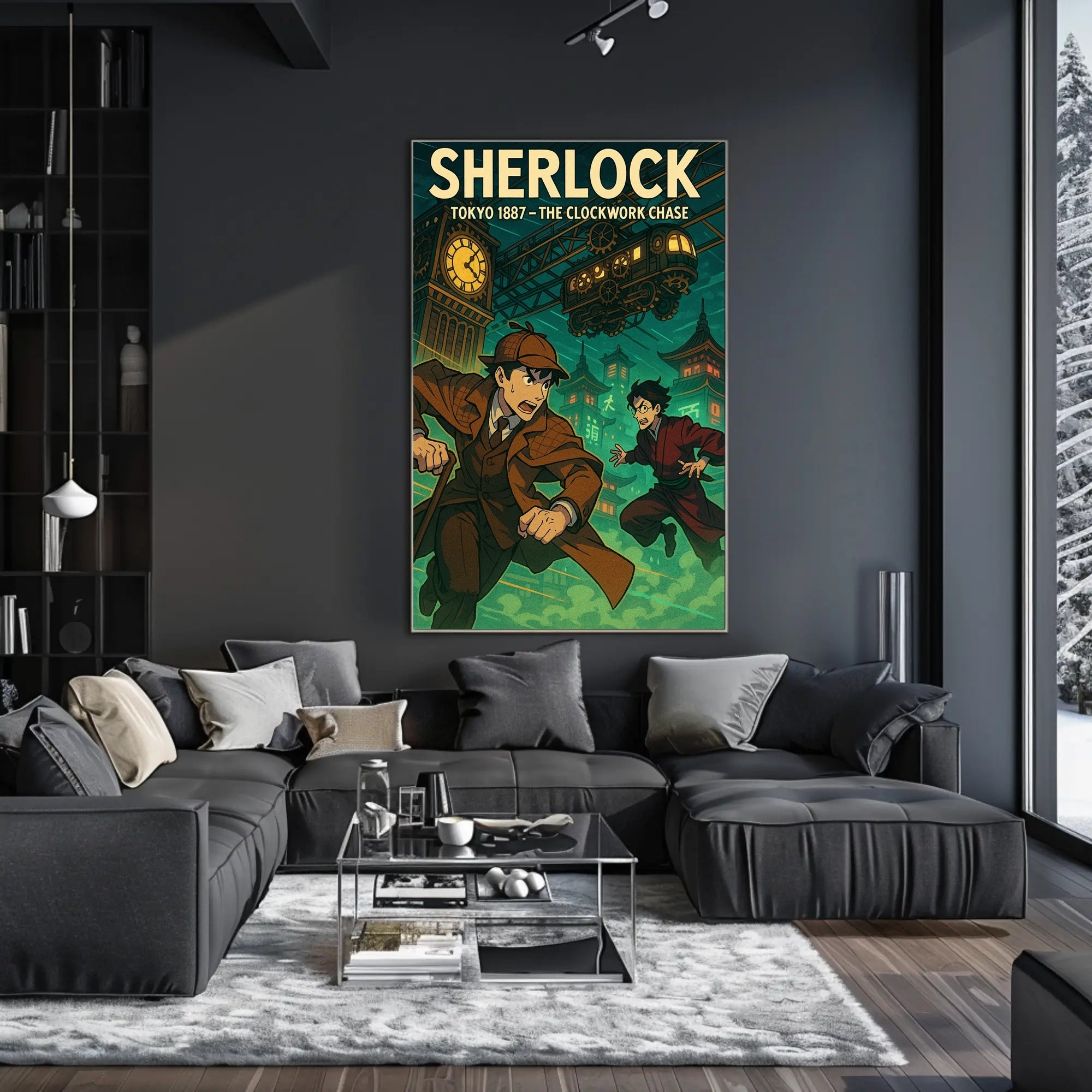 Sherlock: Tokyo 1887 Steampunk Adventure Poster