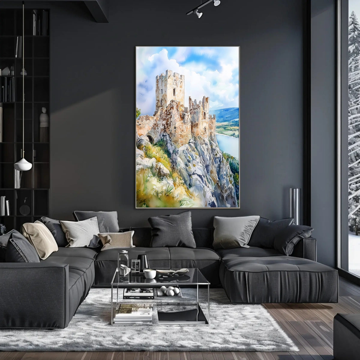 Slovakia Devin Castle Ruins Scenic View Wall Decor Poster